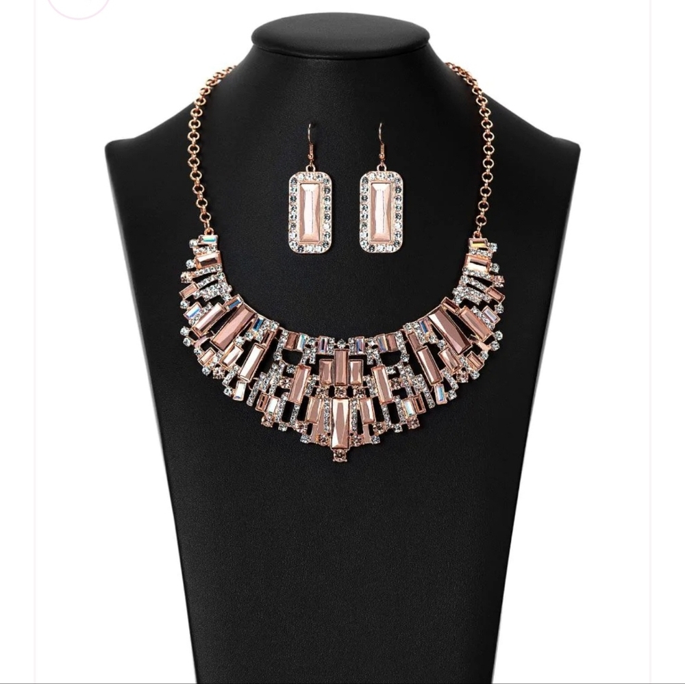 🌸Zi Collection Rose Gold Necklace and Bracelet Set🌸